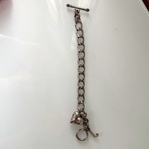 Juicy Couture silver chain charm bracelet
